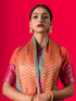 Blue Ganga Yamuna Muga Tissue Saree with Blouse Fabric